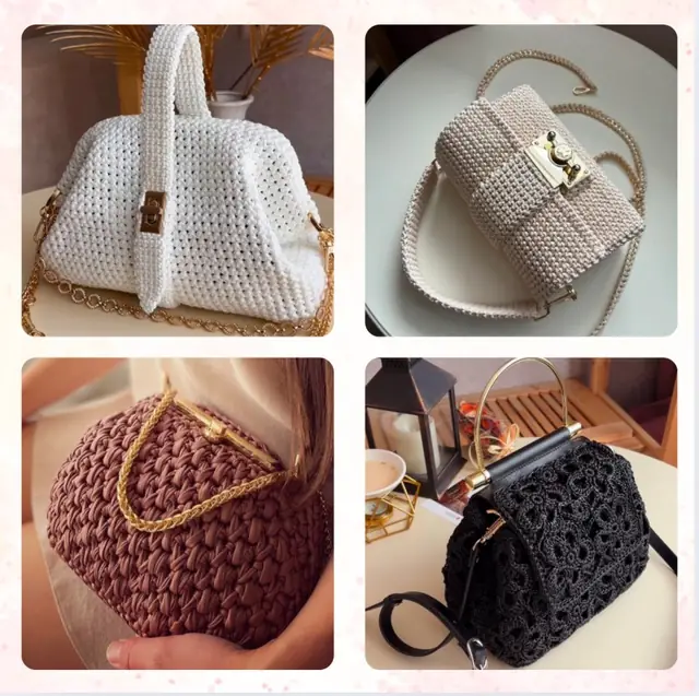 Bolsa de crochê do catálogo 5