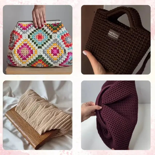 Bolsa de crochê do catálogo 3