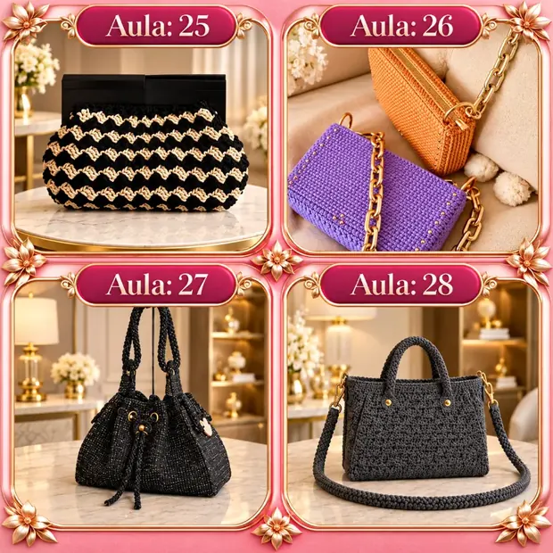 Modelo de bolsa de crochê 7
