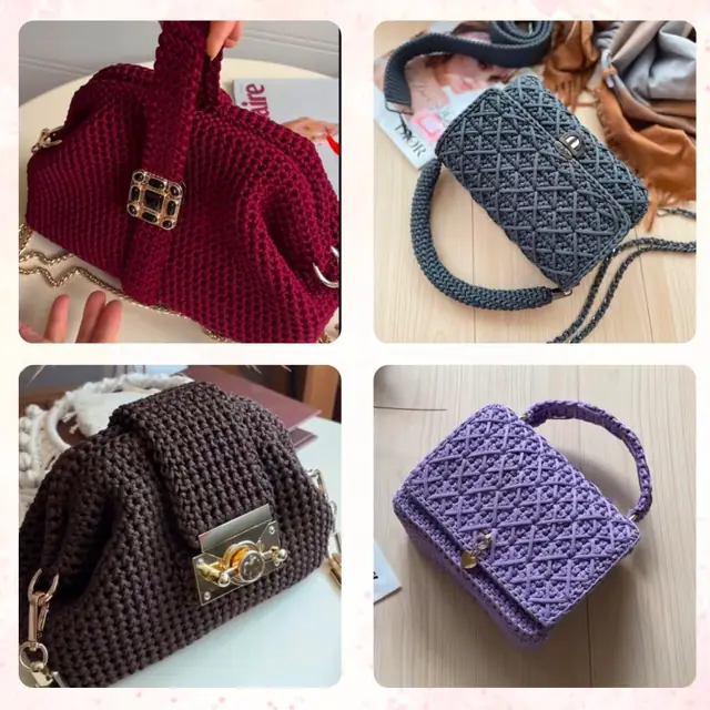 Bolsa de crochê do catálogo 4