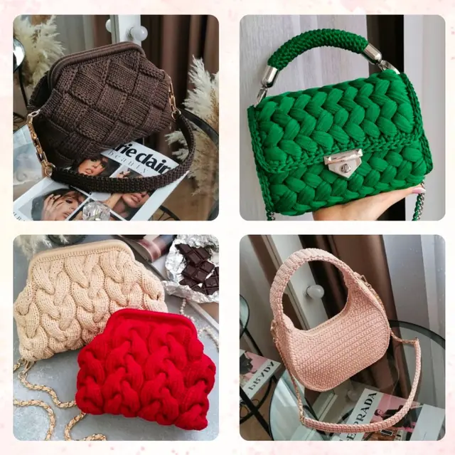 Bolsa de crochê do catálogo 2