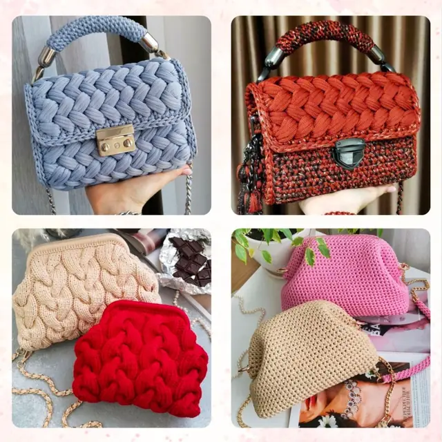 Bolsa de crochê do catálogo 4