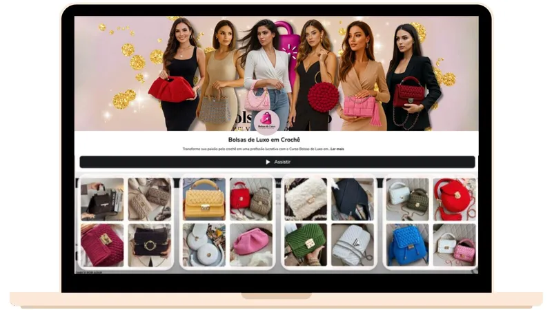 Bolsas de luxo em crochê